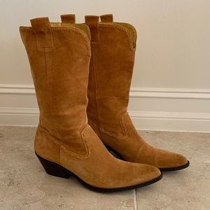 Vintage Gianni Bini Suede Cowboy Boots